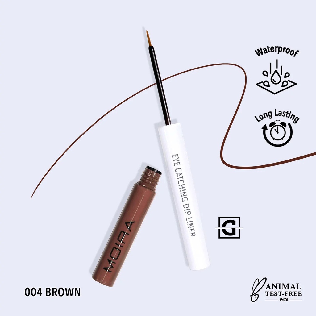 MOIRA DELINEADOR PARA OJOS EYE CATCHING DIP LINER 004 BROWN