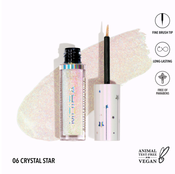 MOIRA DELINEADOR GLITTER LINER 006 CRYSTAL STAR