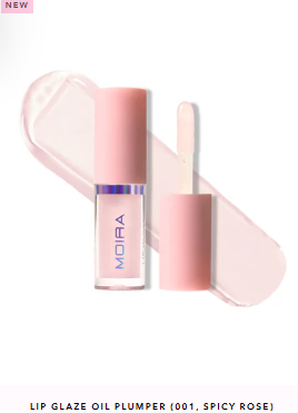 MOIRA LABIAL HIDRATANTE LIP GLAZE OIL PLUMPER 01 SPICY ROSE