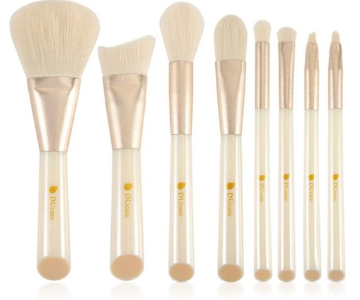 [763600000318  K0803-1] DUCARE SET DE 8 BROCHAS PARA MAQUILLAJE DE ROSTRO NUDE