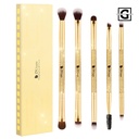 DUCARE SET DE 5 BROCHAS PARA OJOS CON DOBLE PUNTA AFTERGLOW