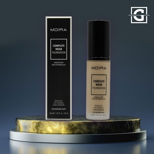 [816180024190 CWF250] MOIRA BASE DE MAQUILLAJE COMPLETE WEAR 250 NATURAL BUFF