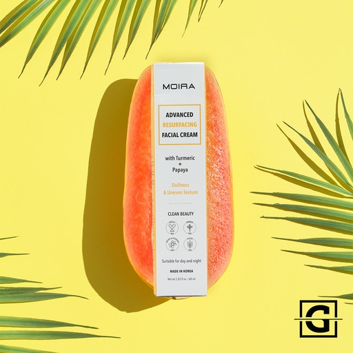 [840222300720 FCC004] MOIRA HUMECTANTE FACIAL CON CURCUMA  Y PAPAYA