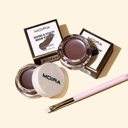 MOIRA DEFINE &amp; SCULPT BROW POMADE 004 DARK BROWN