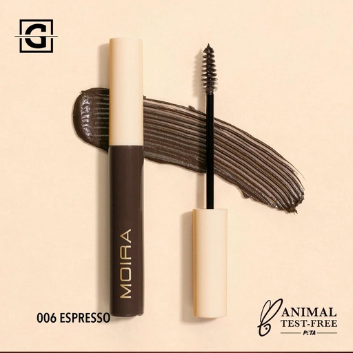 MOIRA MASCARA PARA CEJAS DEFYING 006 ESPRESSO