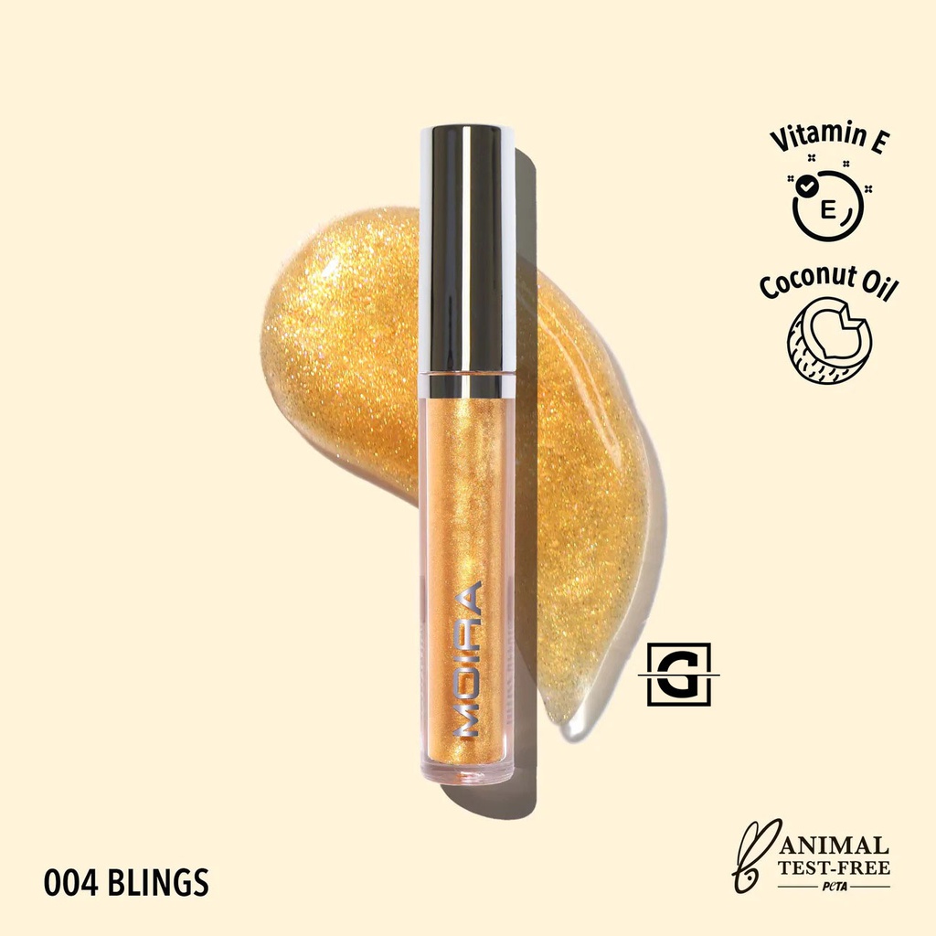 MOIRA GLOSS AFFAIR LIP 004 BLINGS