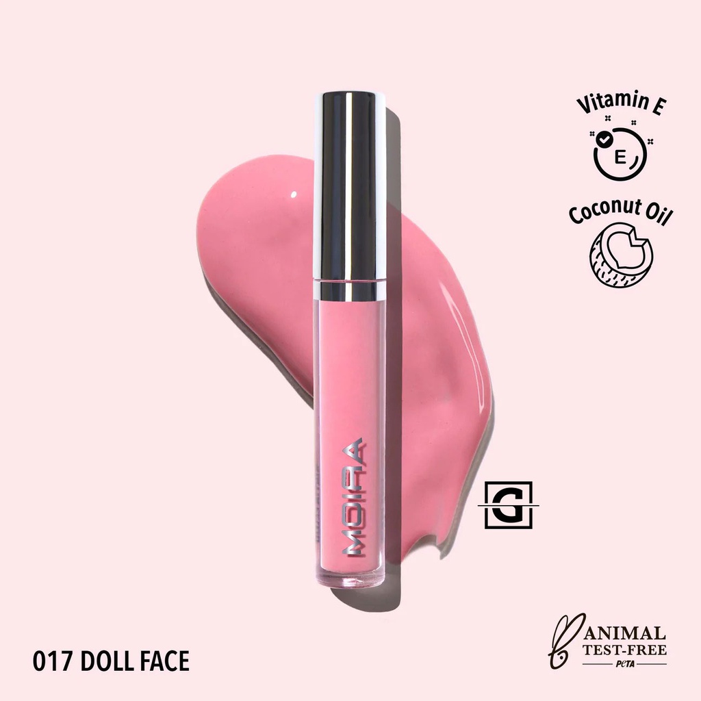 MOIRA GLOSS AFFAIR LIP 017 DOLL FACE