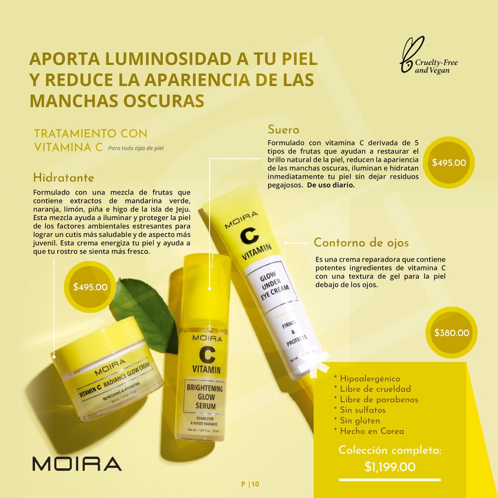 MOIRA TRATAMIENTO PARA LA PIEL CON VITAMINA C