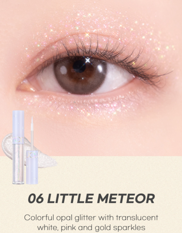 ROM&amp;ND DELINEADOR LIQUIDO DE OJOS THE UNIVERSE LIQUID GLITTER 06 LITTLE METEOR