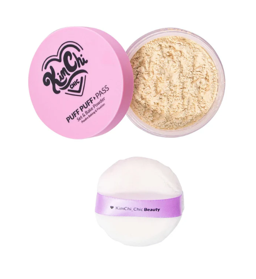 KIMCHI CHIC POLVO TRANSLUCIDO SUELTO PUFF PUFF PASS SET &amp; BAKE POWDER 02 BANANA