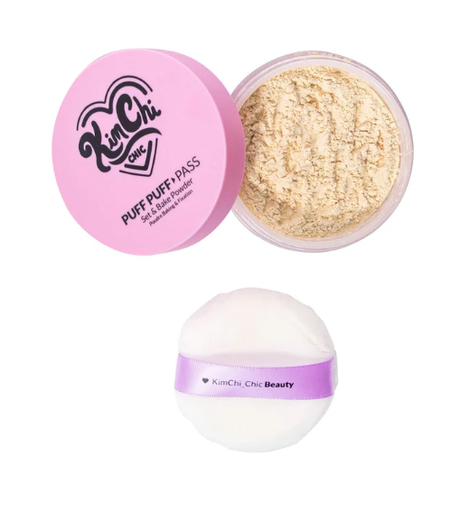 KIMCHI CHIC POLVO TRANSLUCIDO SUELTO PUFF PUFF PASS SET &amp; BAKE POWDER 02 BANANA