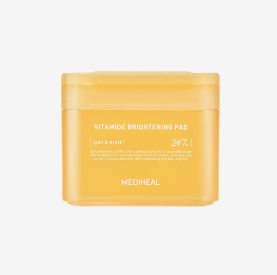 MEDIHEAL TONICO EN PADS 7 VITAMINAS, NIACINAMIDA, ESPINO AMARILLO BRIGHTENING  100 PADS