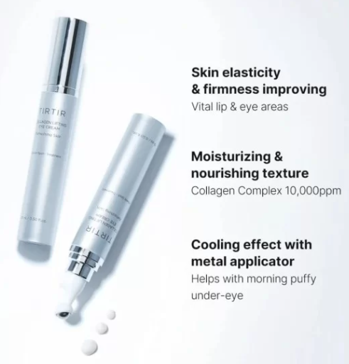 TIRTIR SUERO PARA CONTORNO DE OJOS CORRECTOR DE OJERAS COLLAGEN LIFTING EYE CREAM 15 ML