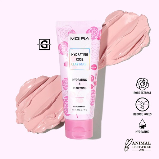 [840222304049 CLM003] MOIRA MASCARILLA DE ARCILLA DE ROSAS HYDRATING ROSE
