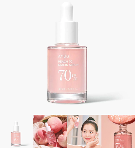 [8809640733550] ANUA SUERO AFINADOR DE POROS PEACH 70 NIACIN SERUM 70% 30 ML