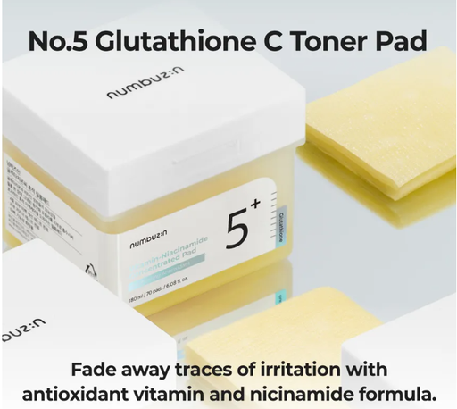 [8809652581781] NUMBUZIN TONICO ACLARANTE EN PADS DE DOBLE ANTIMANCHAS CARA No. 5+ VITAMIN - NIACINAMIDE CONCENTRATED PAD BRIGHTENING ANTIOXIDANT