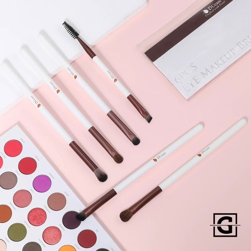 [763600000025 DF0626] DUCARE SET DE 6 BROCHAS DE MAQUILLAJE PARA OJOS