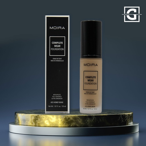 [840222302830 CWF425] MOIRA BASE DE MAQUILLAJE COMPLETE WEAR 425 HONEY BEIGE