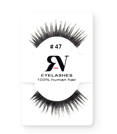 [763600000149] RV EYELASHES PESTAÑAS 100% CABELLO HUMANO #47